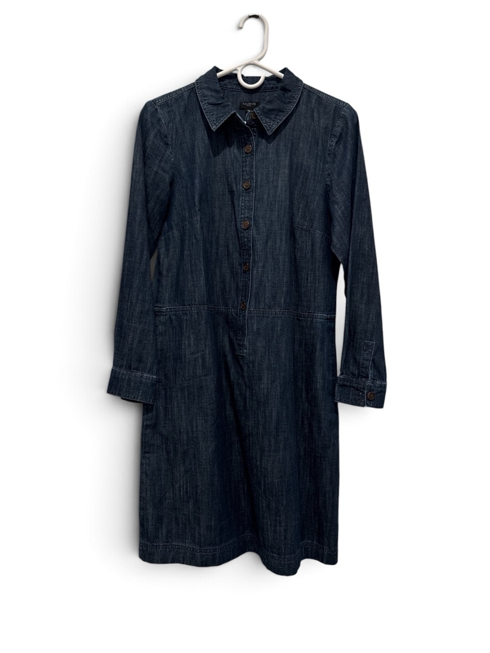 Talbots Denim Shirt Dress in Blue Size 8P Like New
